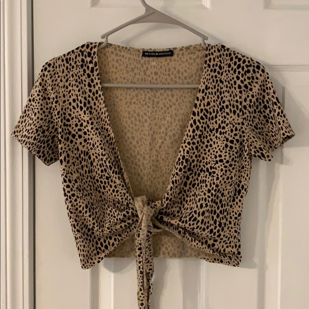 brandy melville wrap top